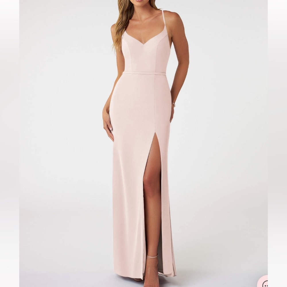 Azazie floor length bridesmaid dress
